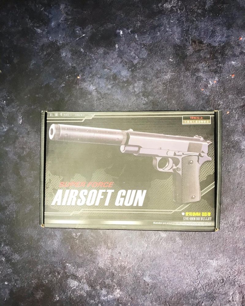 Детский игрушечный пистолет AIRSOFT GUN V2+