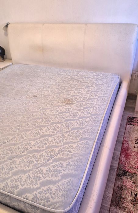 Pat matrimonial Lems cu lada si saltea