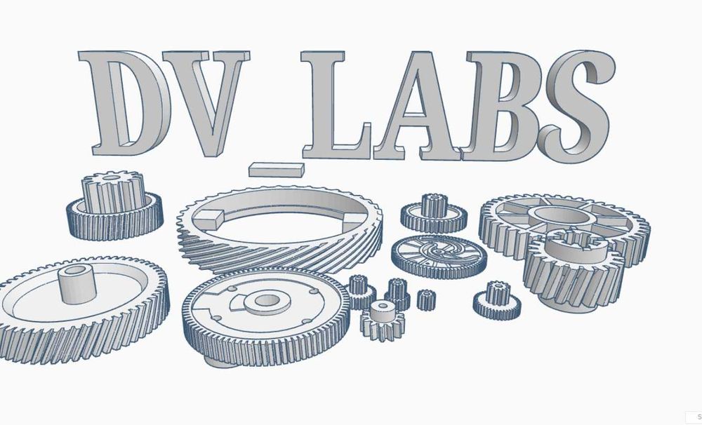 Шестерни, шестеренки, (3D печать, Нейлон)