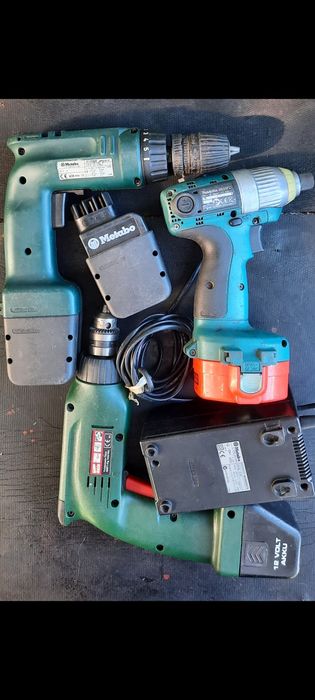 Acumulatori, filetante, bormașini Makita, Metabo, Dewalt