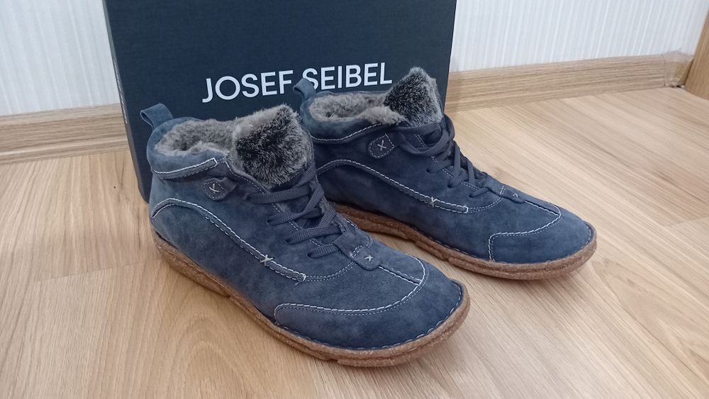 Дамски боти 42 номер 27см естествен набук чисто нови Josef Seibel