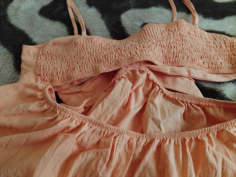 Rochie dama portocalie 100%bumbac