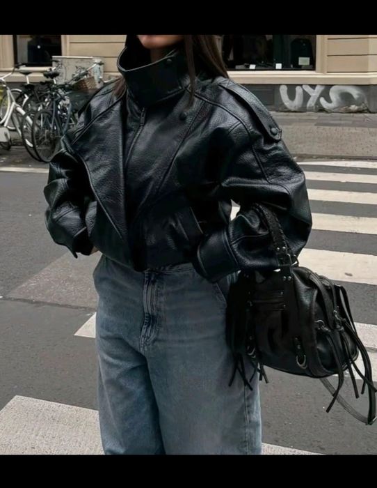 Zara Faux Leather Viral Jacket