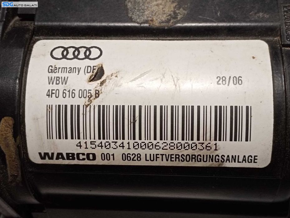 Pompa Compresor Suspensie Perne Aer Audi A6 C6 4F 2.7 TDI 2005 - 2011 Cod 4F0616005B [M7722]