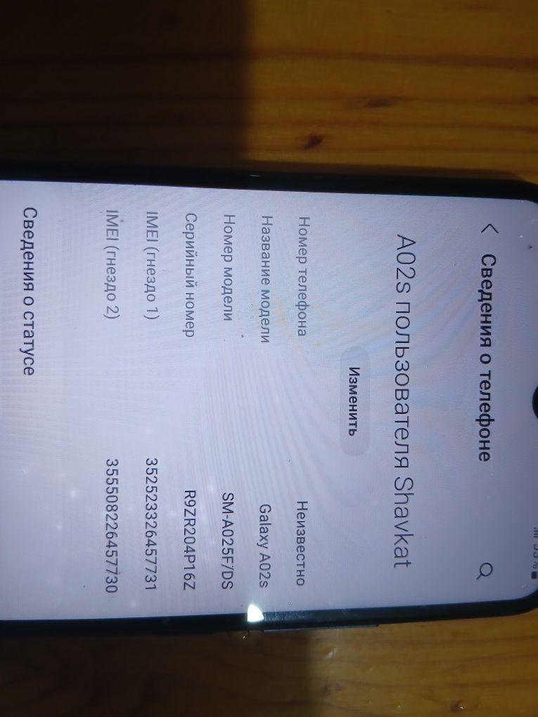 Samsung A02S xolati zo‘r
