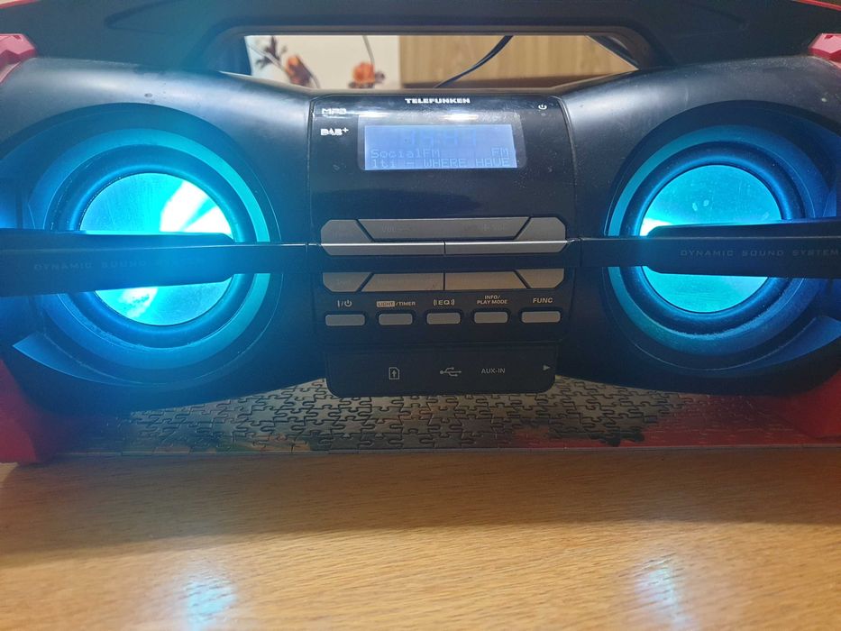 Boxa Telefunken cu radio FM, usb, card, bluetooth, AUX