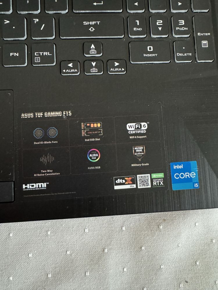 Laptop Asus Tuf F15 i5-11400, Geforce Rtx3050
