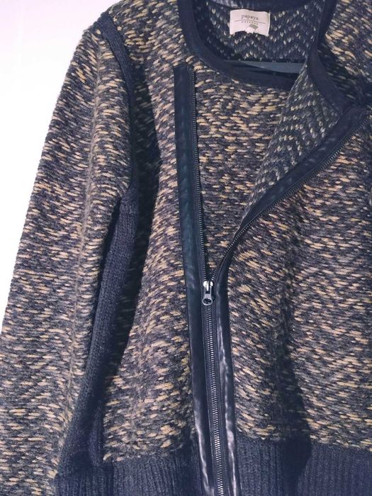 Geaca  tricotata ,groasa, Papaya XXL