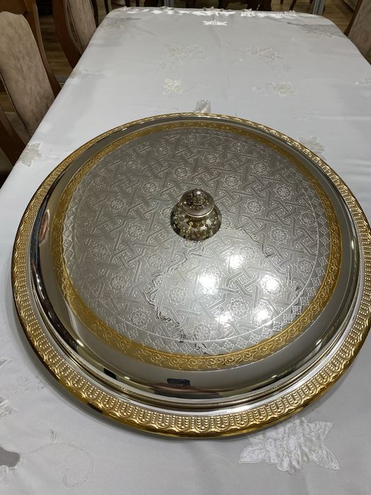 Ляган с крышкой инкрустированный