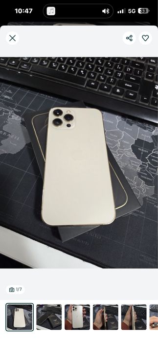 iPhone 12 pro max 256 gb gold