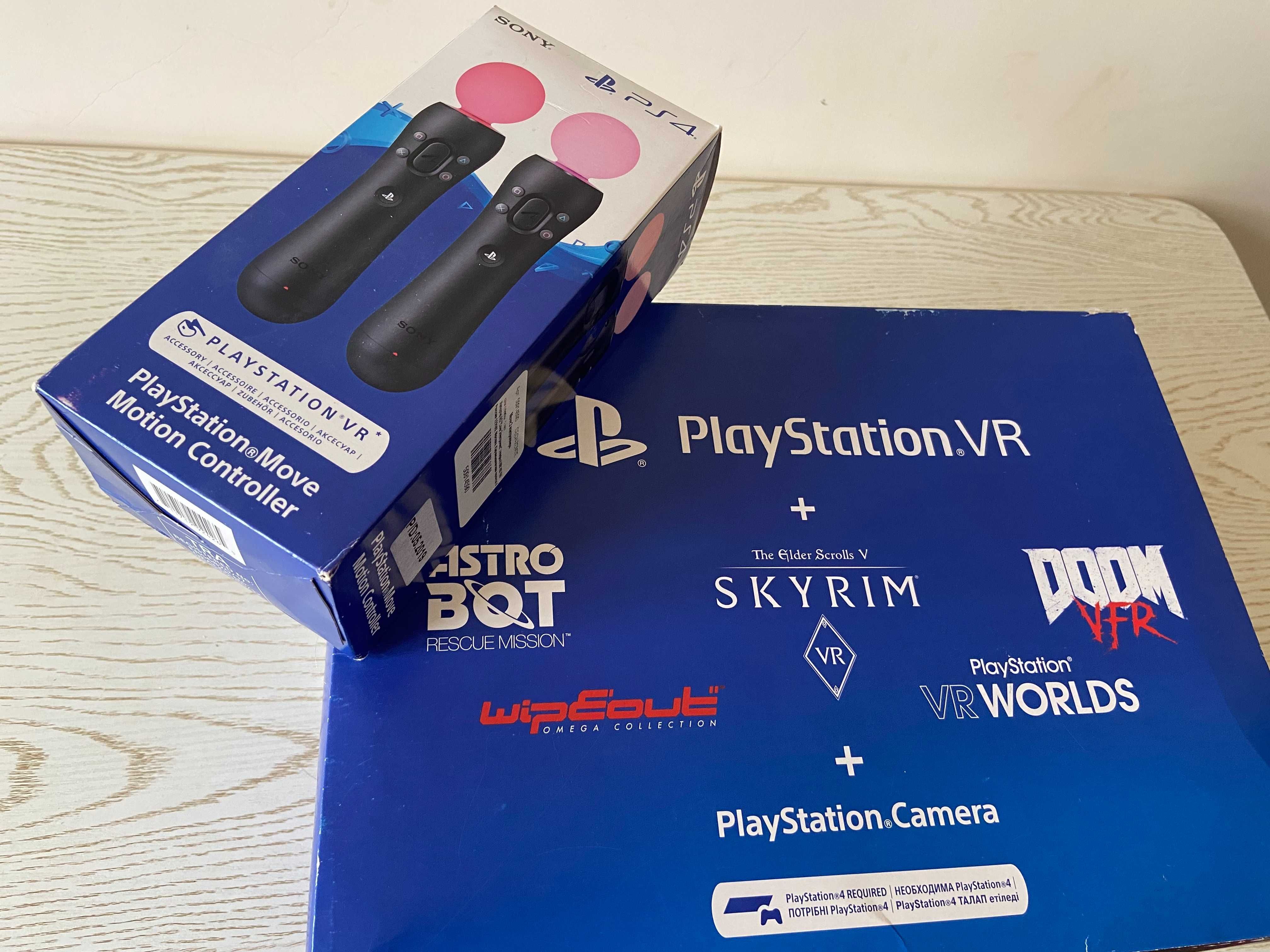 PlayStation VR + Camera + Move (контроллеры)