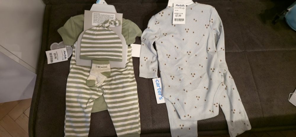 2 бр Бебешки комплекти за момче, ново