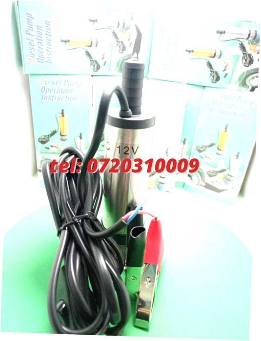 Pompa Submersibila 12v 12litri Per Minut Pentru Golit Butoaie