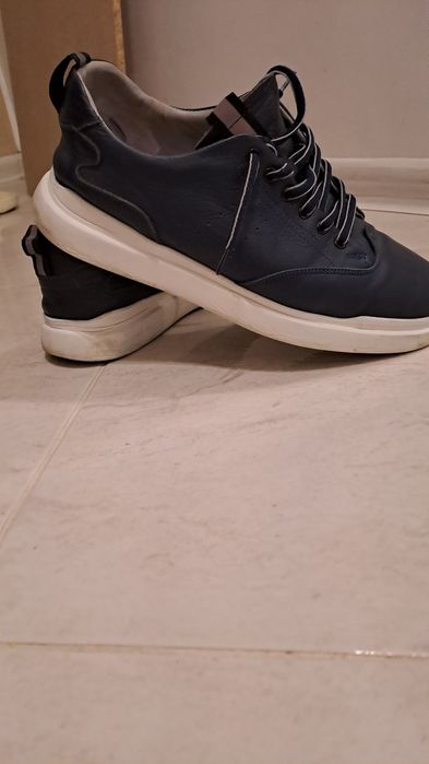 Мъжки обувки Gianni,  номер 41, естествена кожа,  тъмно-сини