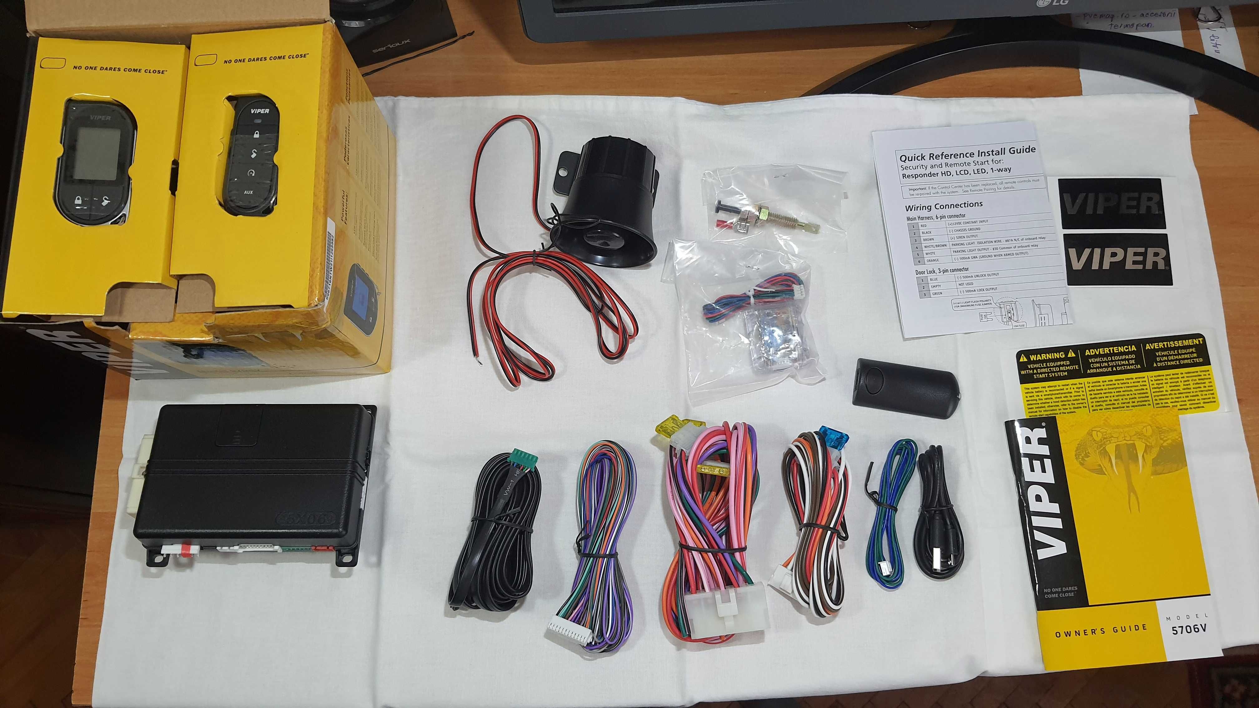 Sistem securitate auto VIPER - nefolosit