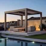 Pergola Bioclimatica Pavilion 4x3x2.4 m Premium Aluminiu Electrostatic