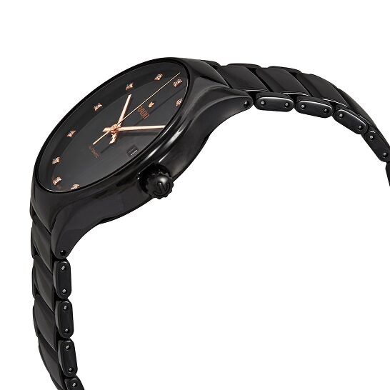 Дамски часовник Rado True Round 40 Automatic Black Diamond Dial