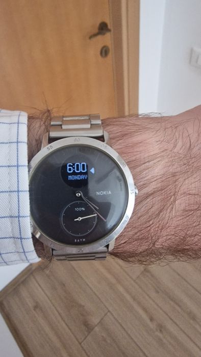 Ceas smartwatch Nokia Steel HR 40mm, Black