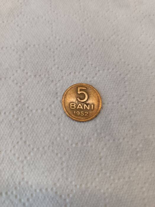 Moneda colecție 5 bani 1952