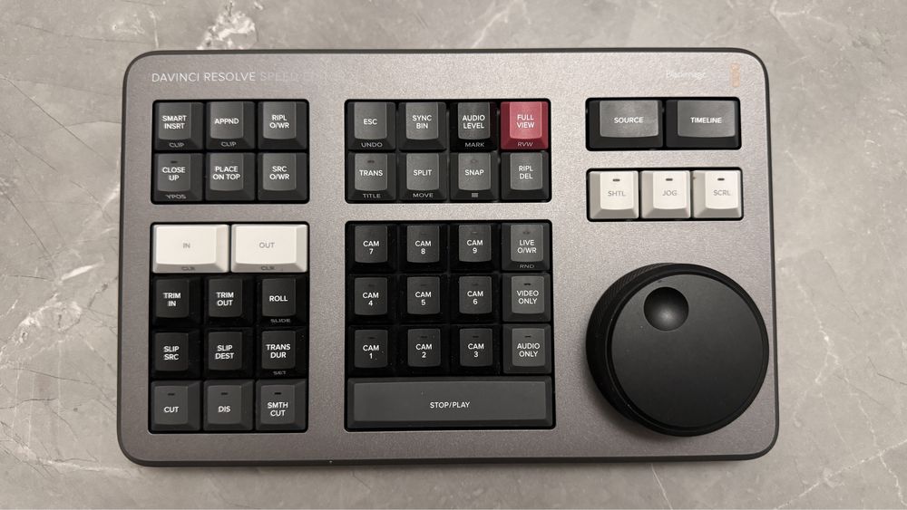 Tastatura editare Davinci Resolve