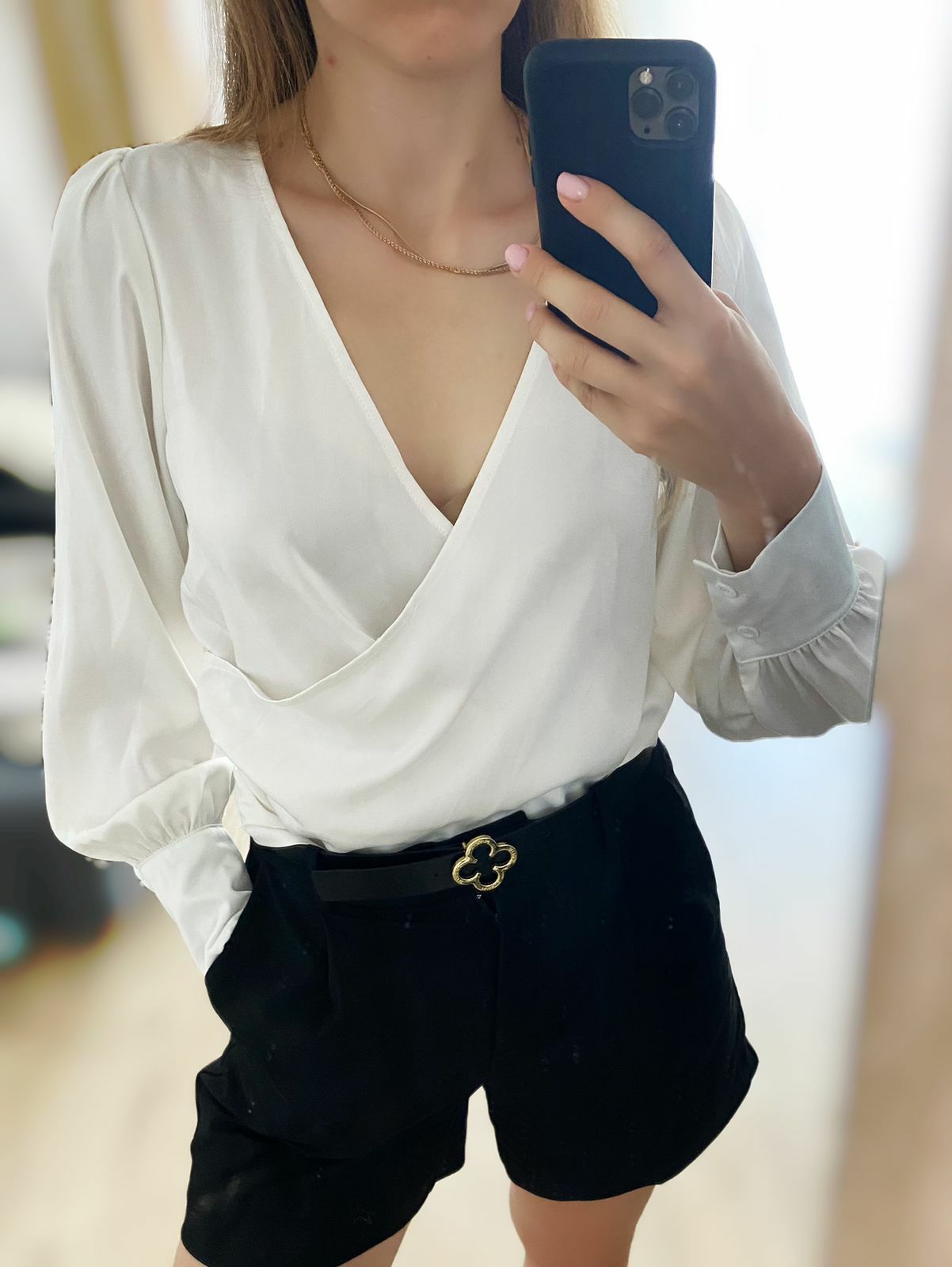 Bluza alba noua matlasata