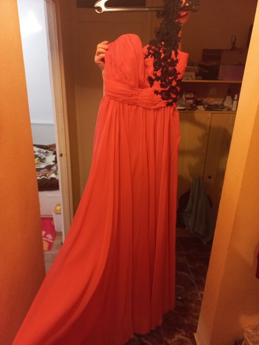 Rochie corai marimea S creatie Oana Seran