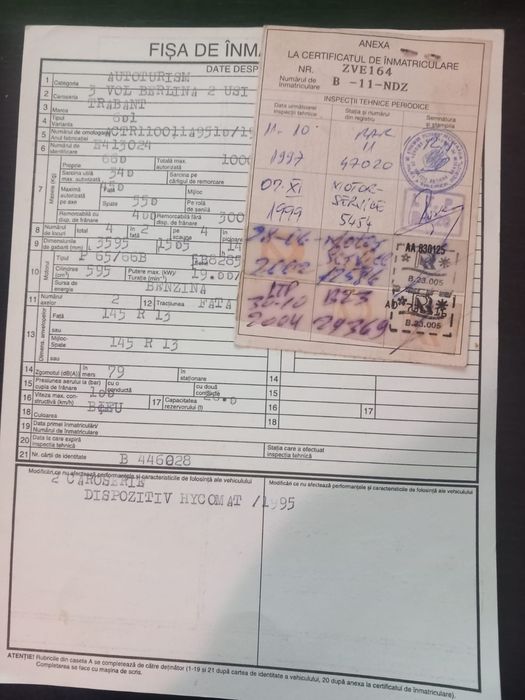 Trabant 601 vechi de vânzare