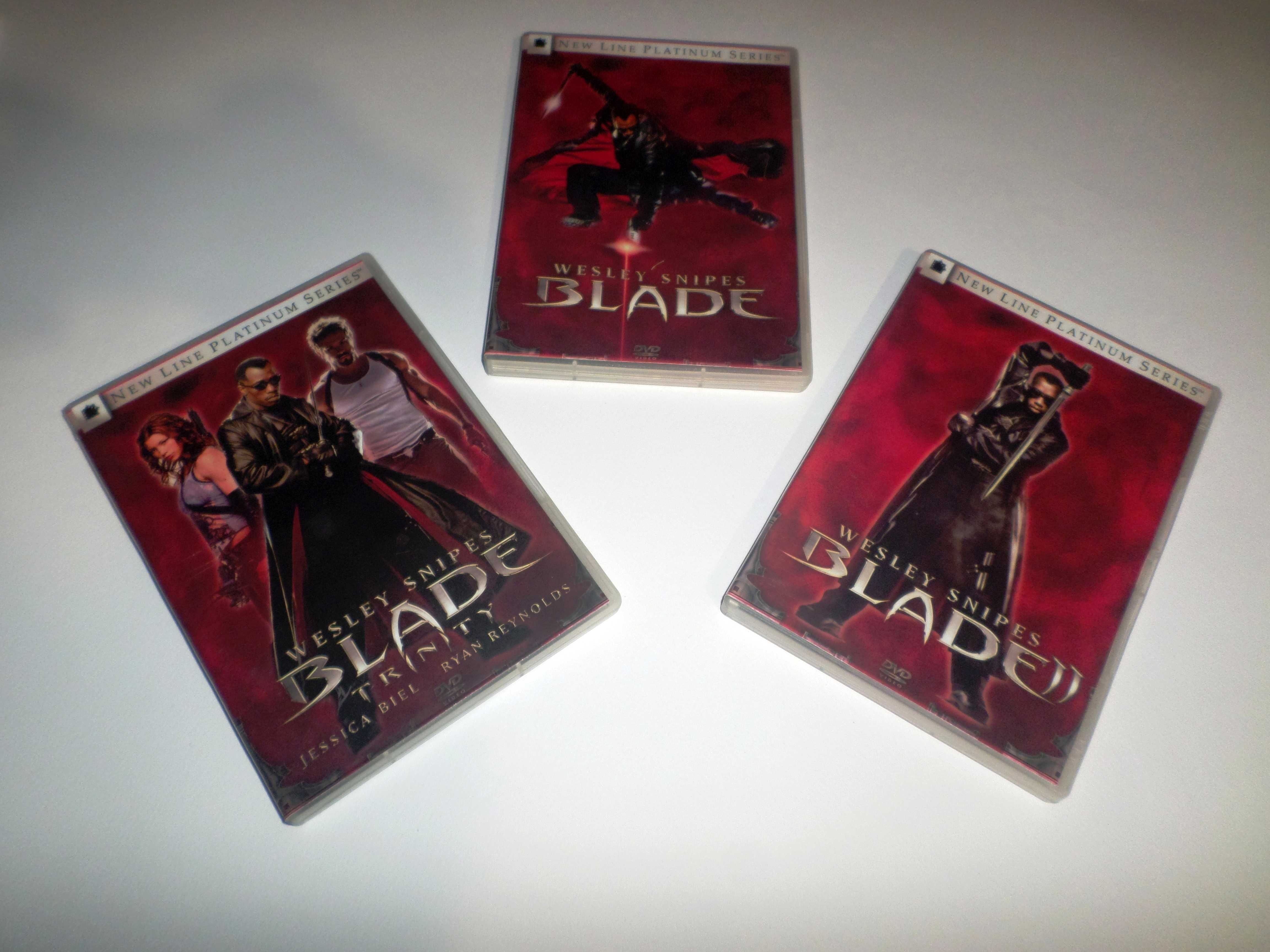 3 DVD-uri filme trilogia Blade (Blade/Blade 2/Blade-Trinity) horror