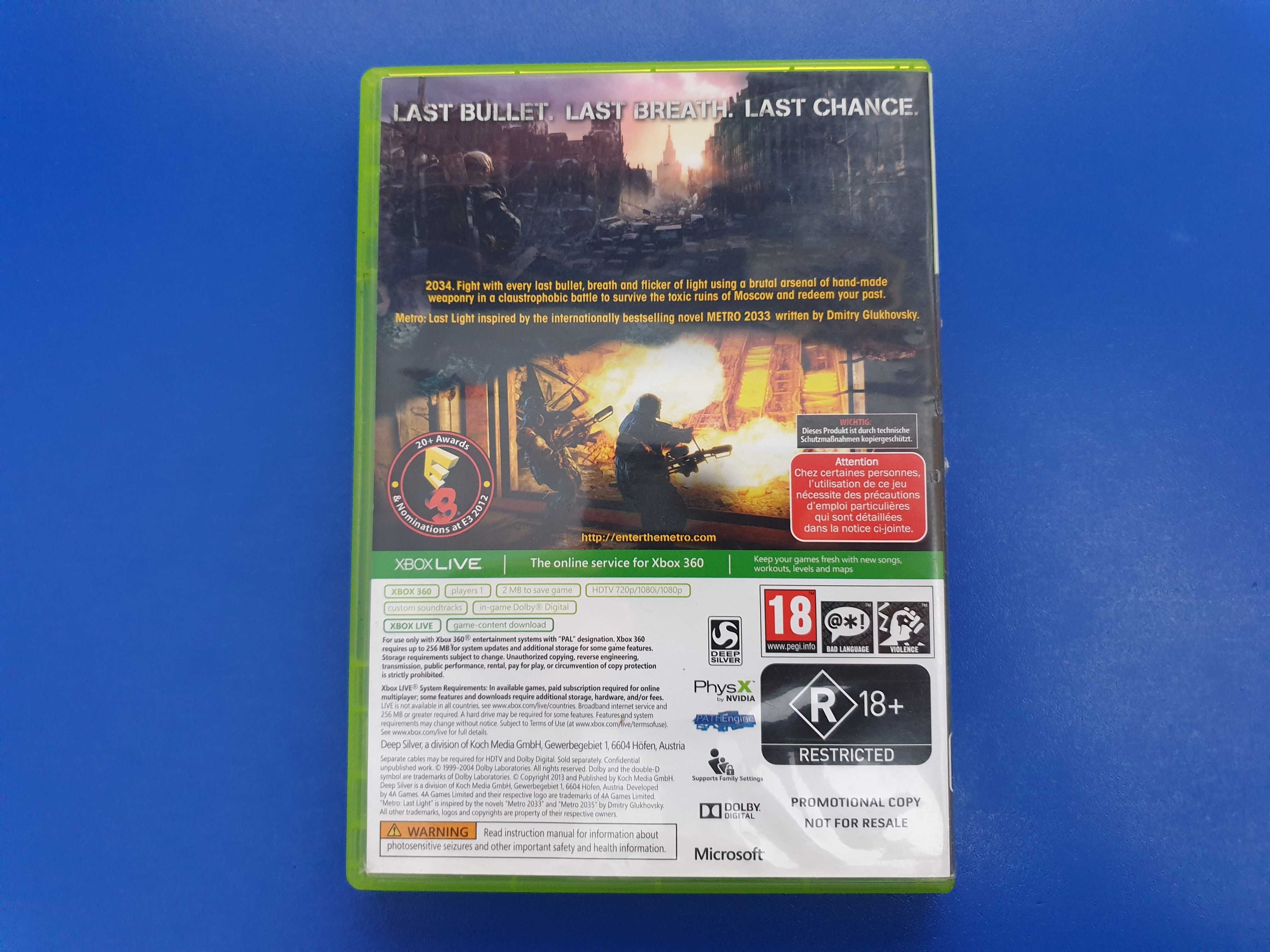 Metro: Last Light - joc XBOX 360