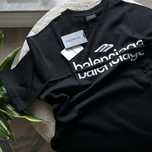 Tricou Bumbac Gros Negru Oversize Balenciaga