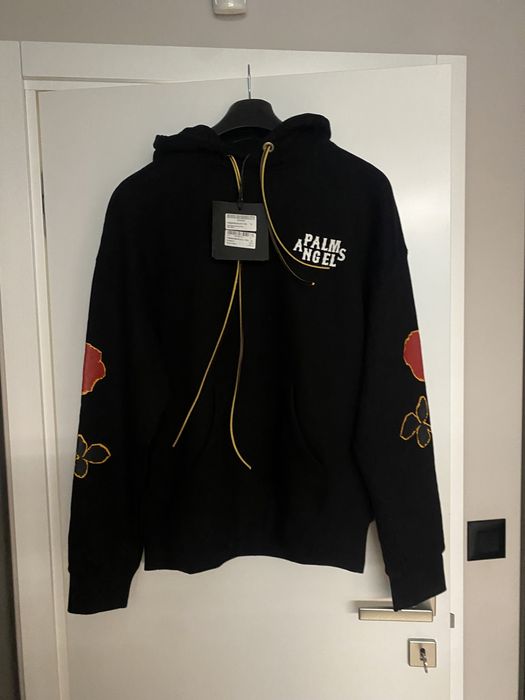 PALM ANGELS SIDE ROSES HOODIE Black/Red.100% oригинал.НОВ.RP - 1200лв
