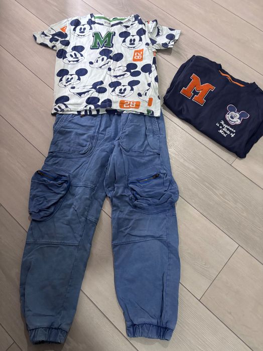дънки тениска и блуза 134-140 см zara hm reserved