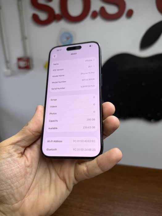 Vand Iphone 15 Pro 256Gb Blue