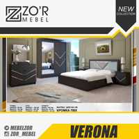 Спальный гарнитур Yotoqxona mebel шкаф кровать Hi tech model Verona