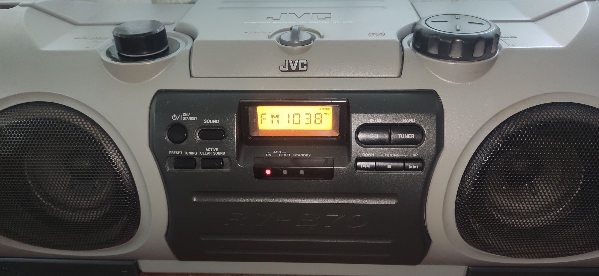 Radio Cd JVC RV-B70 GY Boombox Boomblaster