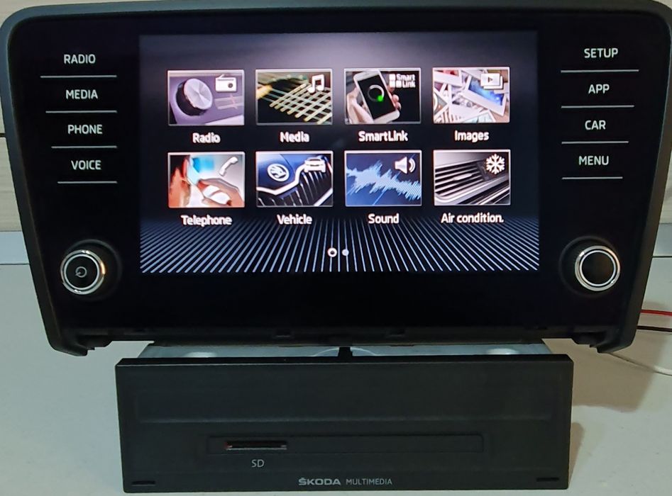 MIB2 Skoda Octavia 3, unitate+display 8 inch, App Connect
