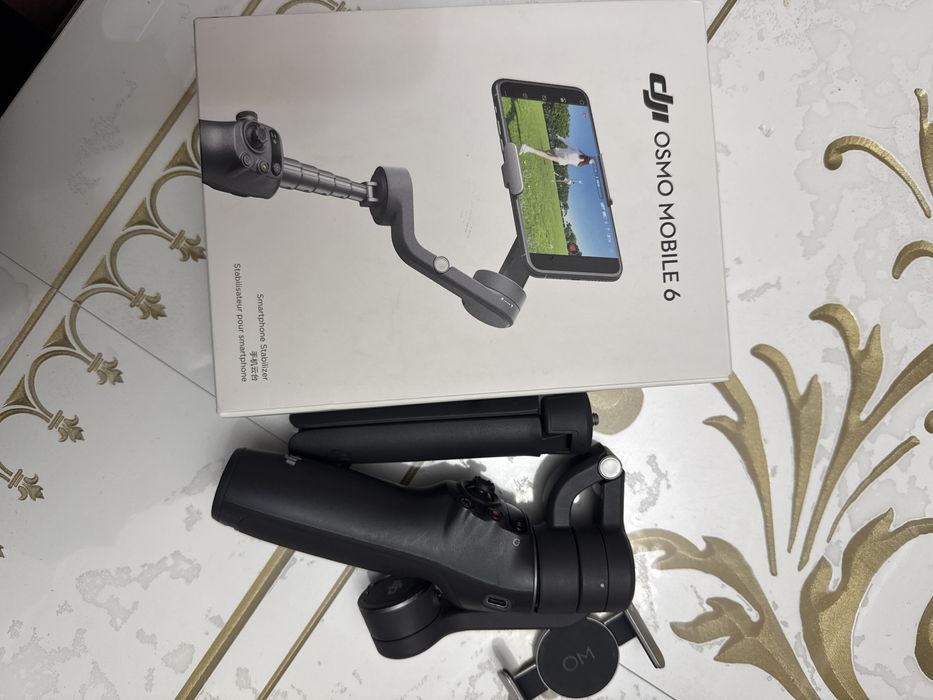(dji osmo mobile 6) көп қолданылмаған почти новый ешкандай минусы жоқ