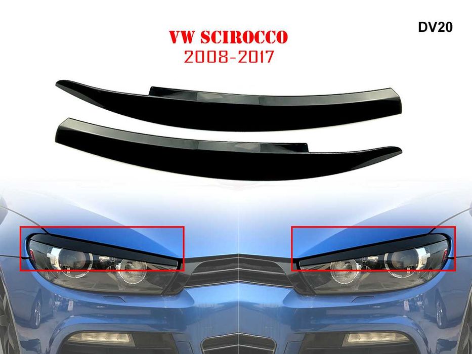 Accesorii tuning faruri pentru VW Scirocco 2008-2017