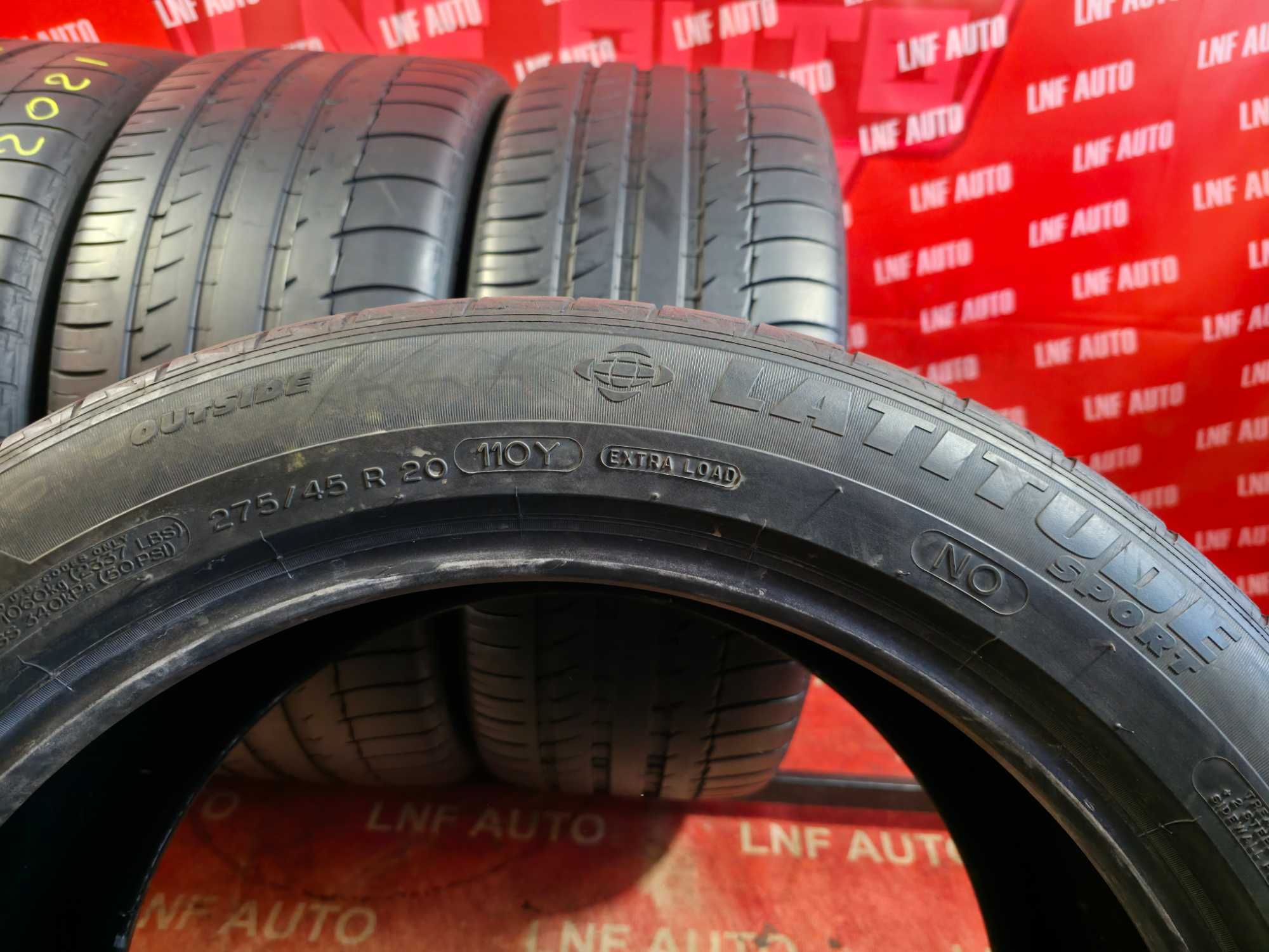 Anvelope de VARA - 275/45/20 - Michelin - 5 - 6.76 MM - DOT 2021 !