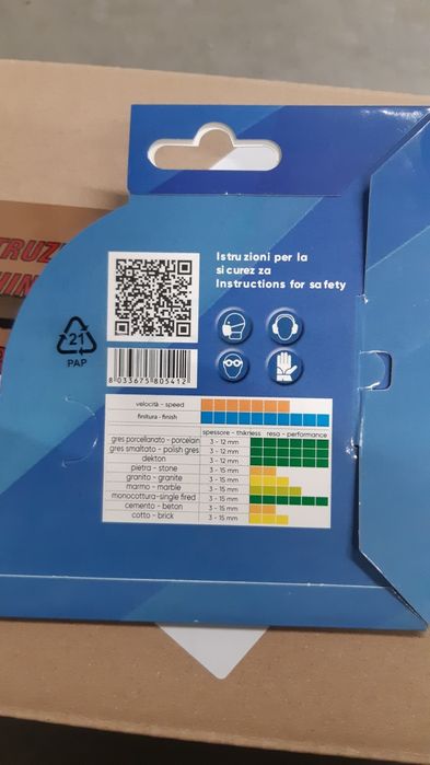 Disc gresie profesional Sigma art. 75C3 grosime 1,1 mm