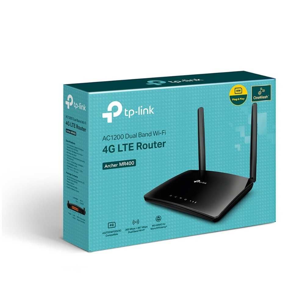 TP-Link MR400 AC1200 Двухдиапазонный 4G LTE Wi-Fi роутер