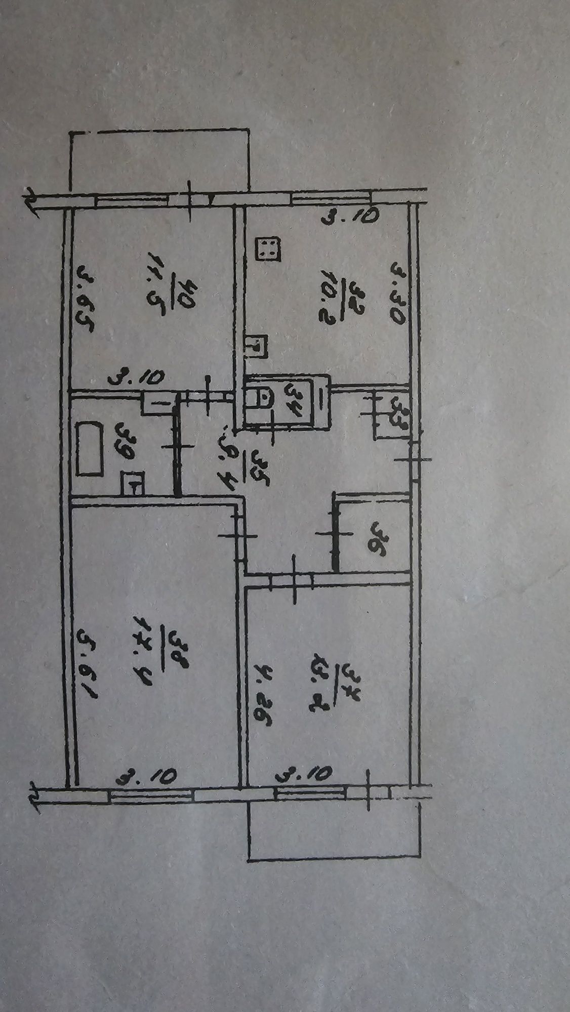 Продаётся 3ком.кв