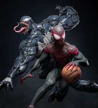 Spiderman - Venom - figurina 3d, pictata manual, 30 cm