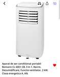 Aer conditionat portabil Bomann: Racire, dezumidificare, ventilator