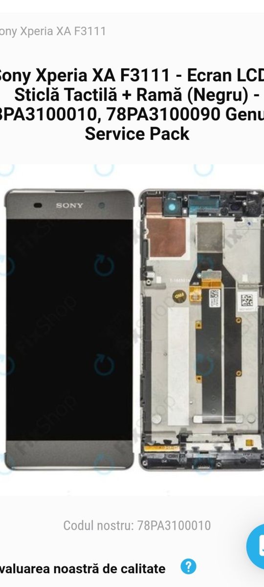 Displaye Sony originale noi si sh mai multe modele