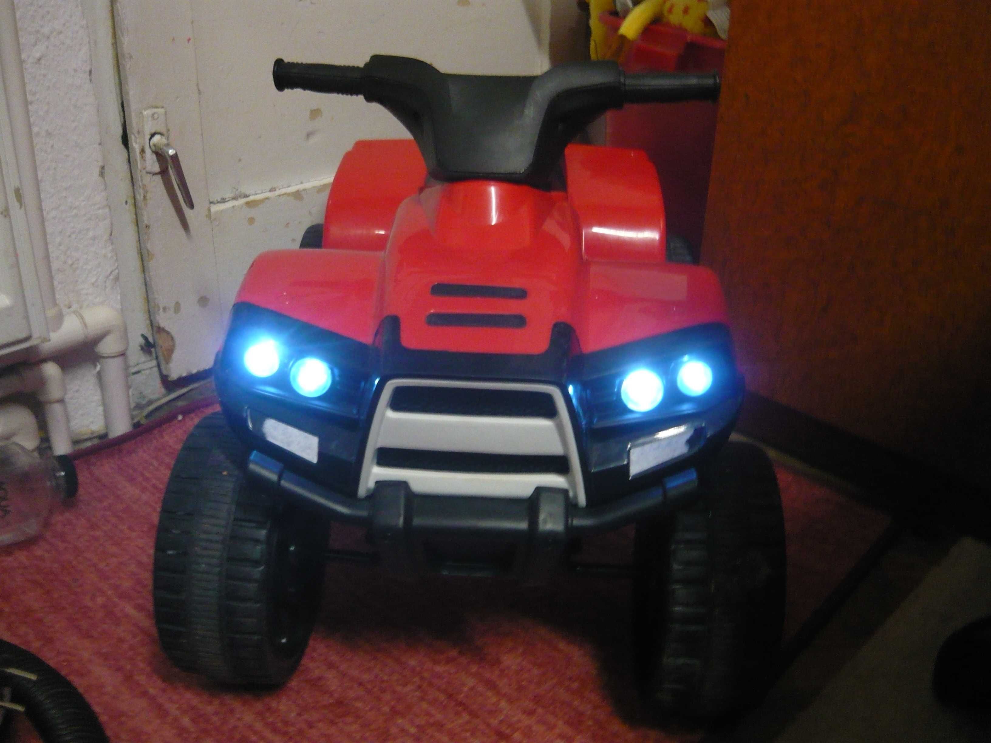 ATV electric copii 6 V 4.5 Ah 4 km/h lumini marșarier sunete, garanție