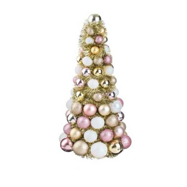 Коледна декоративна елха Mercado Trade, Златни топки, 40см