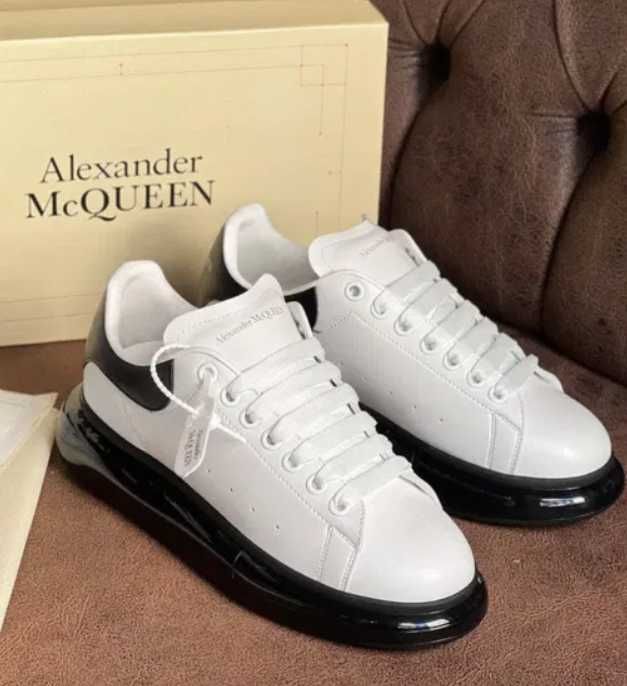 Adidasi Sneakers piele Alexander McQueen white/black full box PREMIUM