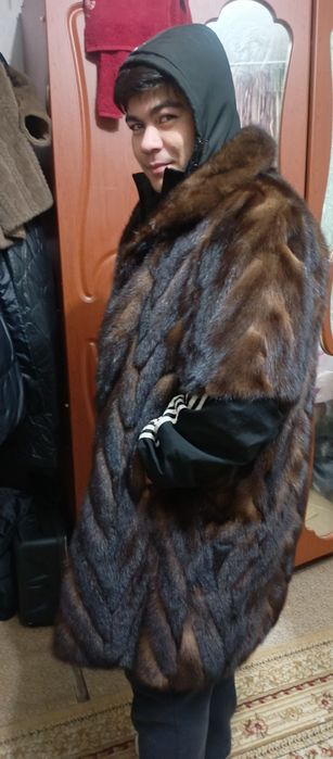 Норковая шуба в хорошим состоянием
