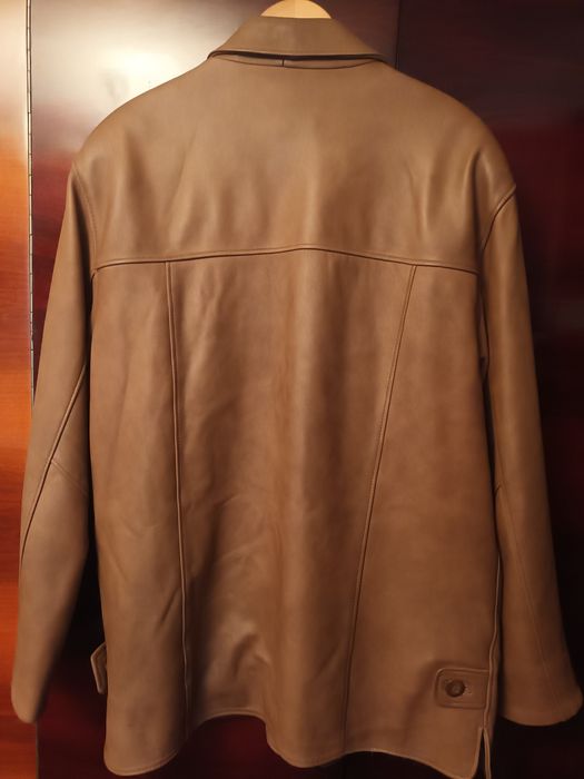 Jacheta de piele maro vintage